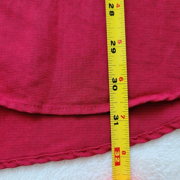 Red Polynosic Rayon Shirt | Y2K Men's XL Button-Down Collar - Picture 6 of 12